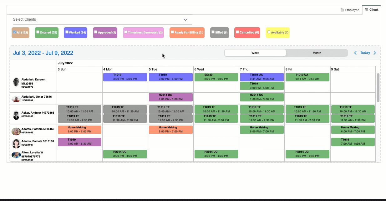 Q & A Scheduling